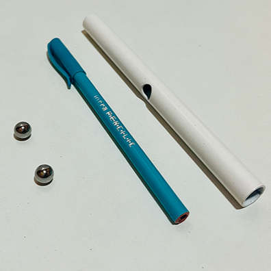 Steel Ball Through Pen by The Essel Magic